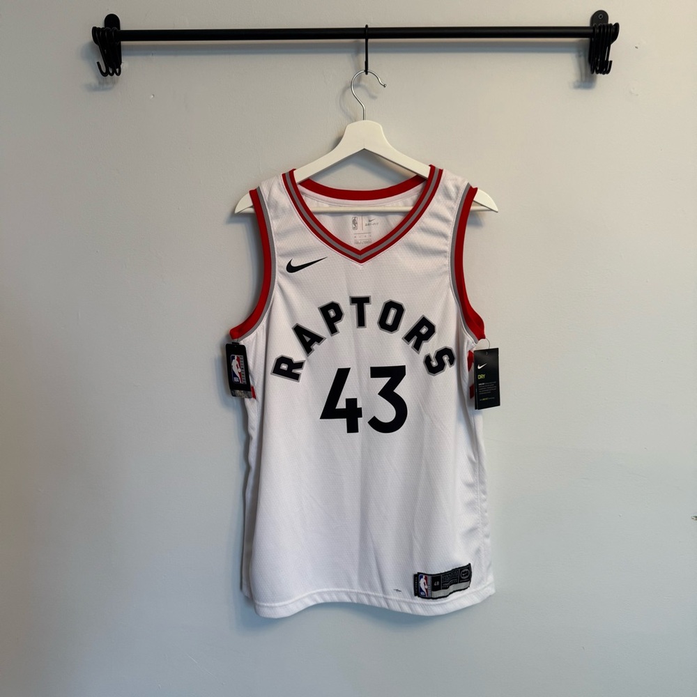 Official Nike Raptors White Basketball Jersey.